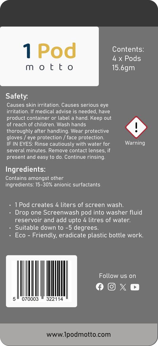1Pod Screen wash 4pack