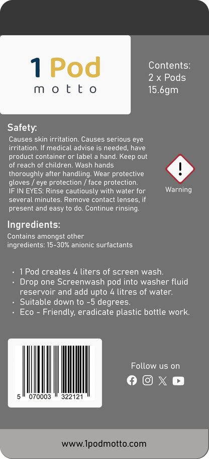 1Pod Screen wash 2pack